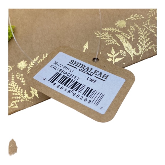 SHIRALEAH Lime and Gold Kali Bracelet NWT - Picture 3 of 4